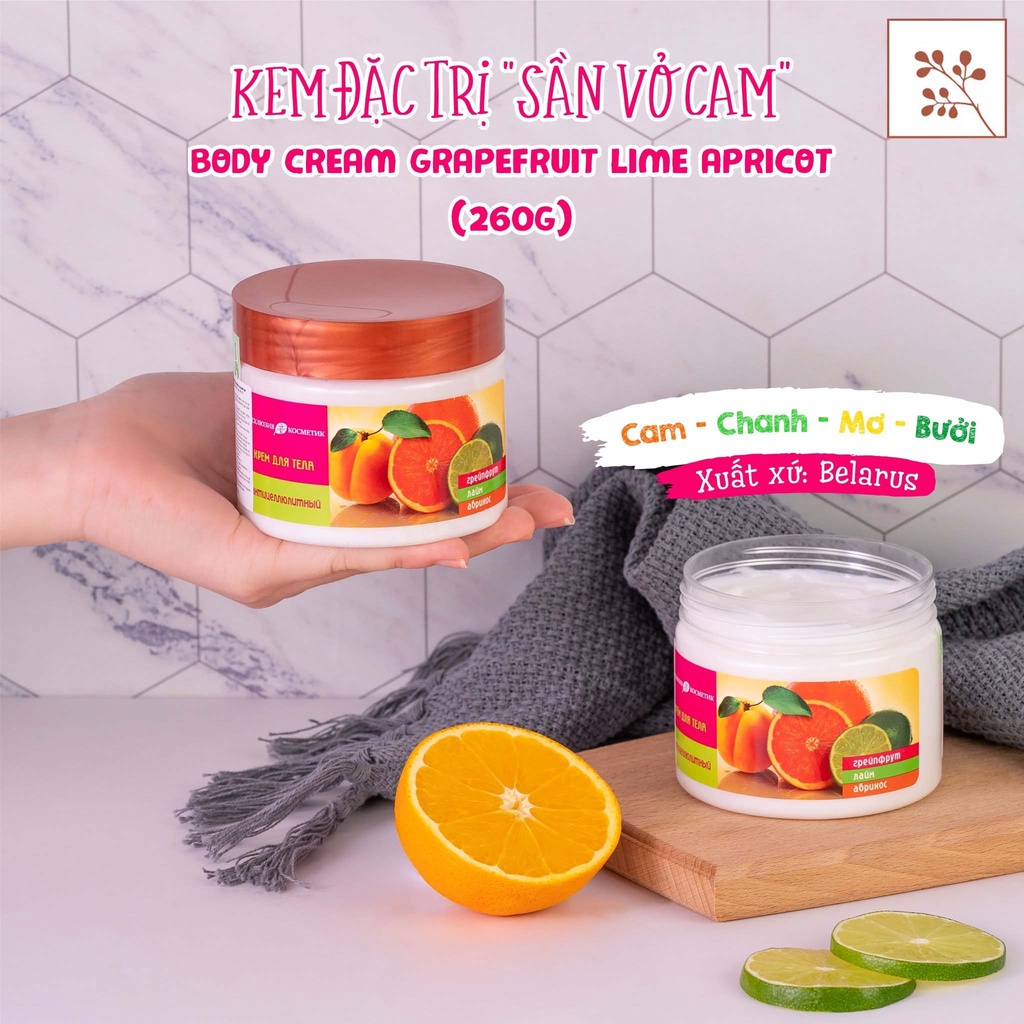 Kem Tan Mỡ Cam chanh Exclusive Cosmetics Nga 260g