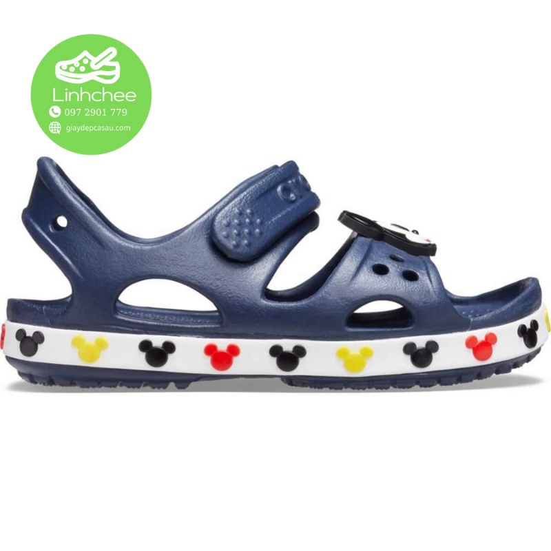 Sandal Cross Cho Bé Hình Mickey Màu Navy Bé Trai