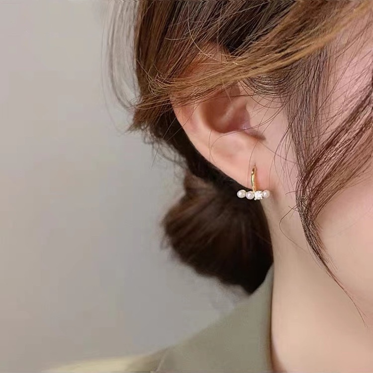 Bông Tai Ngọc Trai Đính Đá Zircon Xiaomi Thời Trang 2022