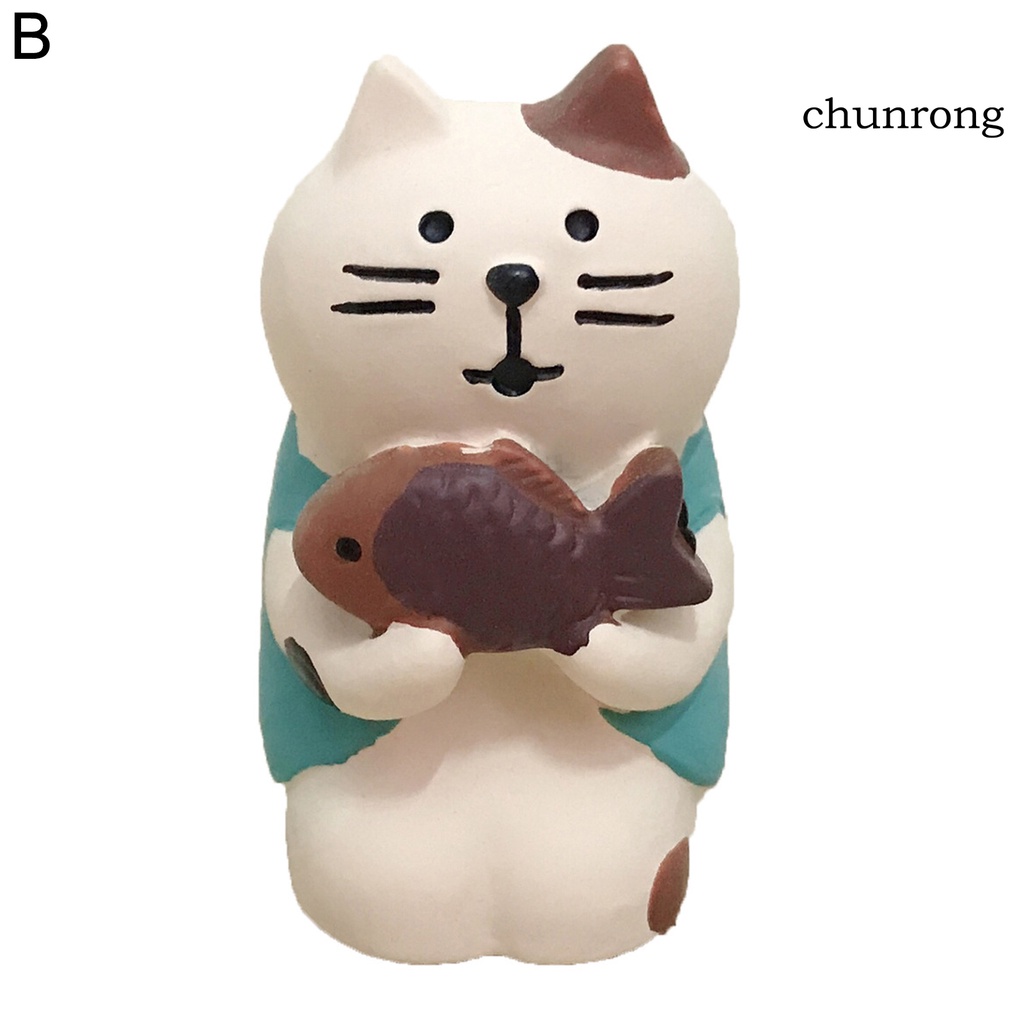 Mô hình chú mèo mini xinh xắn dùng cho trang tri