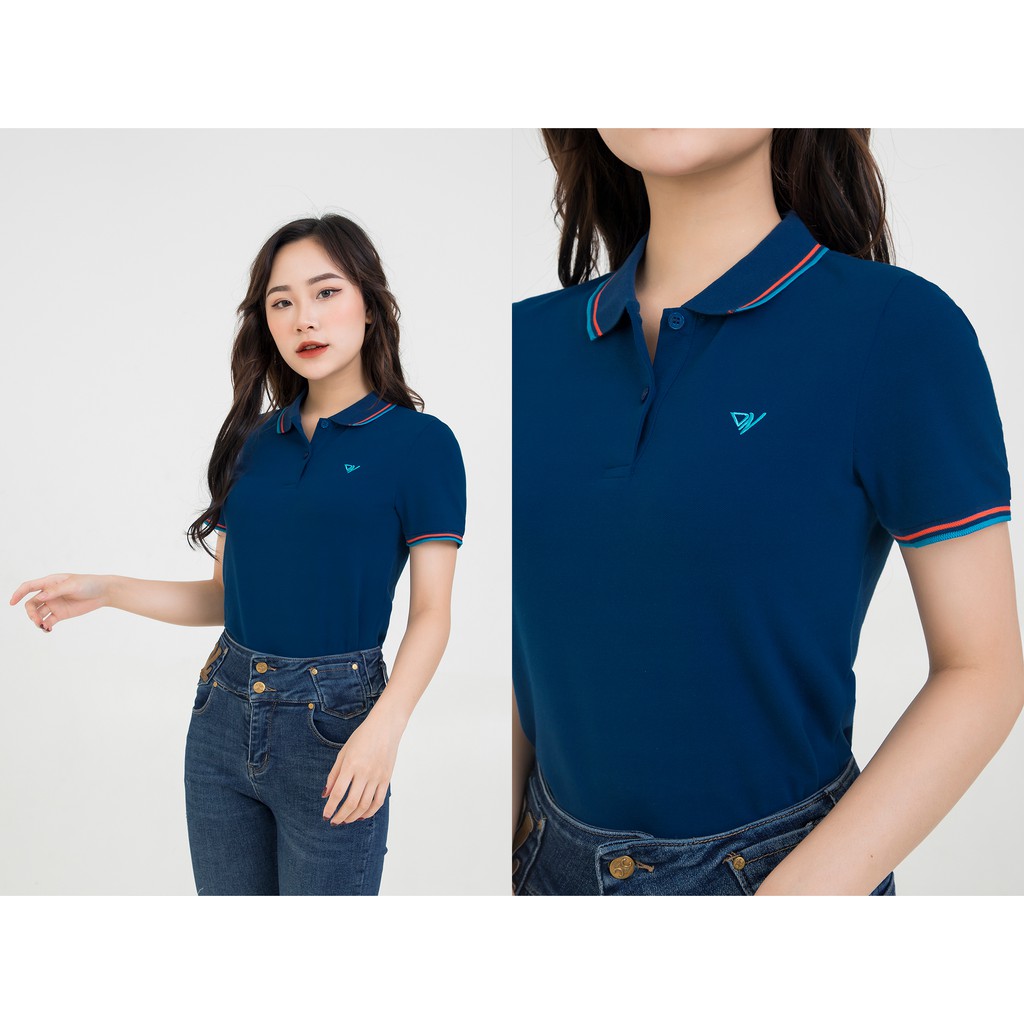 Áo thun polo nữ có cổ ngắn tay chất cotton thông thoáng bền đẹp Darnell DN13