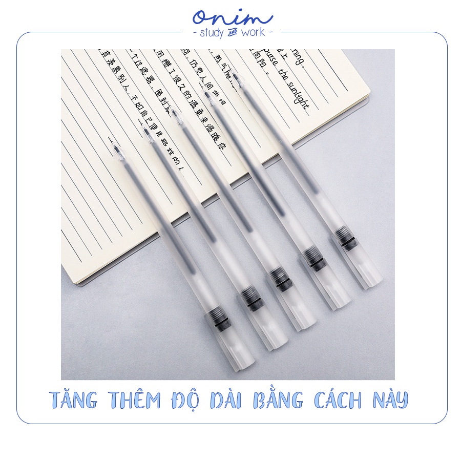 Bút bi nước mực gel ngòi 0.5mm ONIM bản dupe Muji - ngòi thay thế