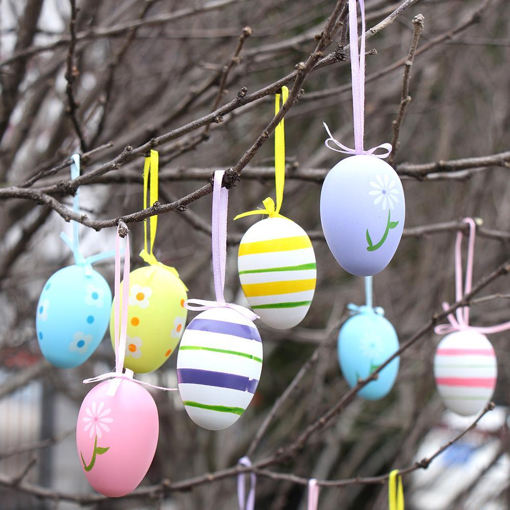 Đồ Chơi Trứng Phục Sinh Vẽ Tay Trang Trí Nhà Cửa
