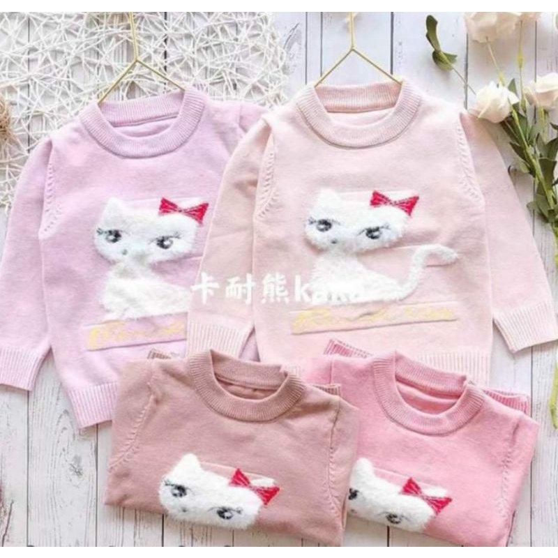 Áo len bé gái quảng châu size nhí 6-15kg chất mịn dày đẹp