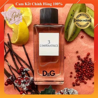 [Chính Hãng] Nước Hoa Nữ Mini 𝘿$𝙂 3 𝙇'𝙞𝙢𝙥𝙚𝙧𝙖𝙩𝙧𝙞𝙘𝙚_Hương Thơm Đánh Bay Mùa Hè Oi Bức