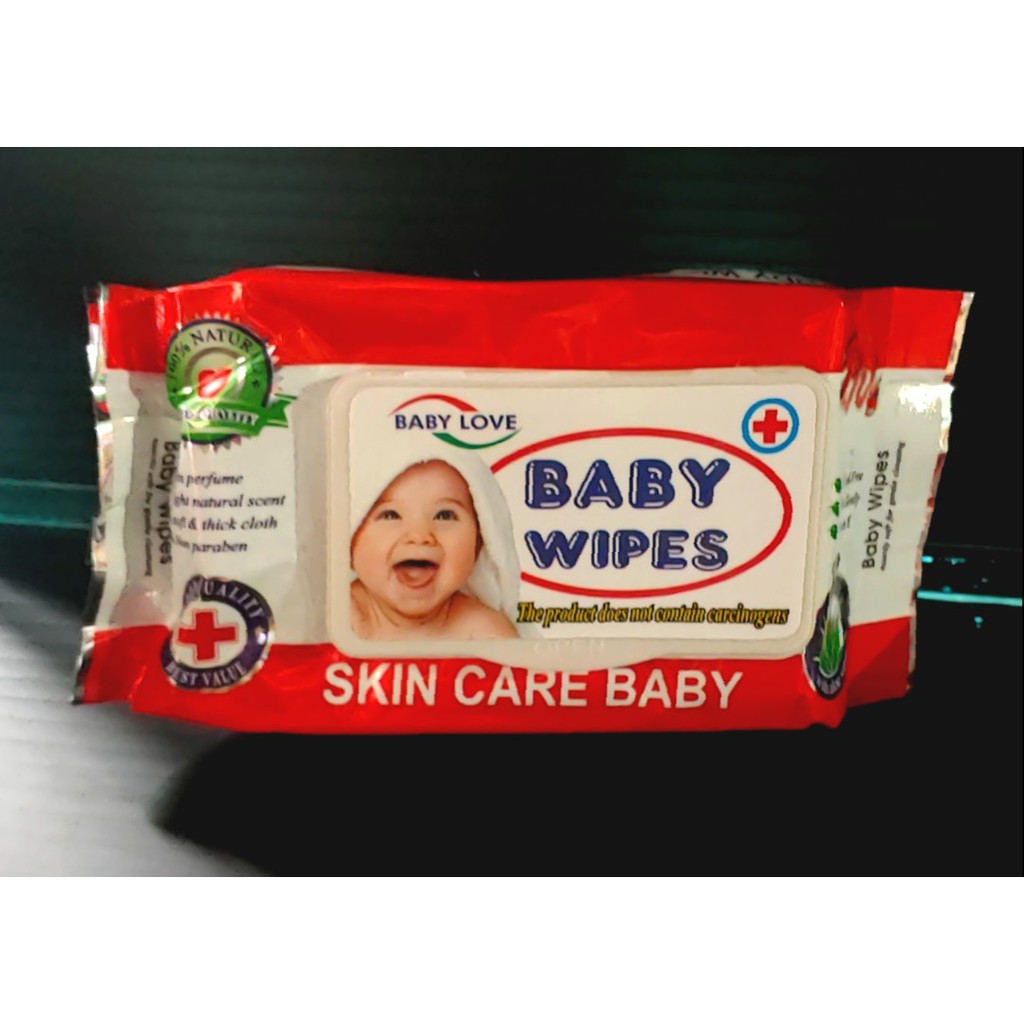 Khăn ướt baby wipes 80 tờ - hương dịu nhẹ như phấn em bé