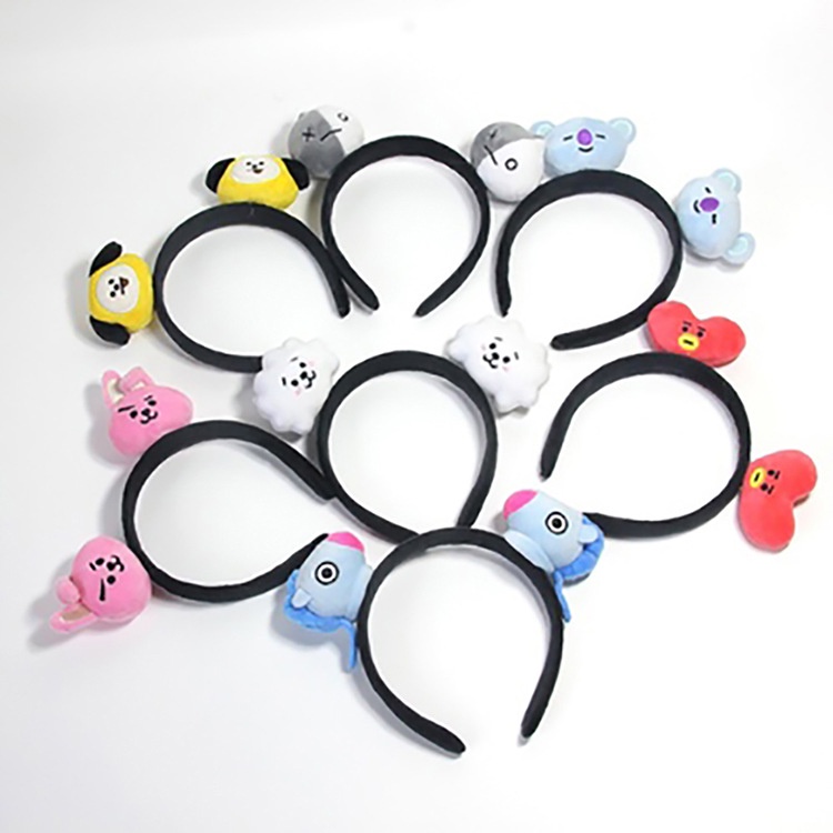 Băng Đô Cài Tóc Họa Tiết Bt21 Dễ Thương
