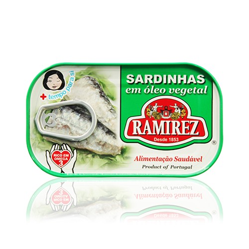 CÁ MÒI NGÂM DẦU Hiệu RAMIREZ Hộp 125G