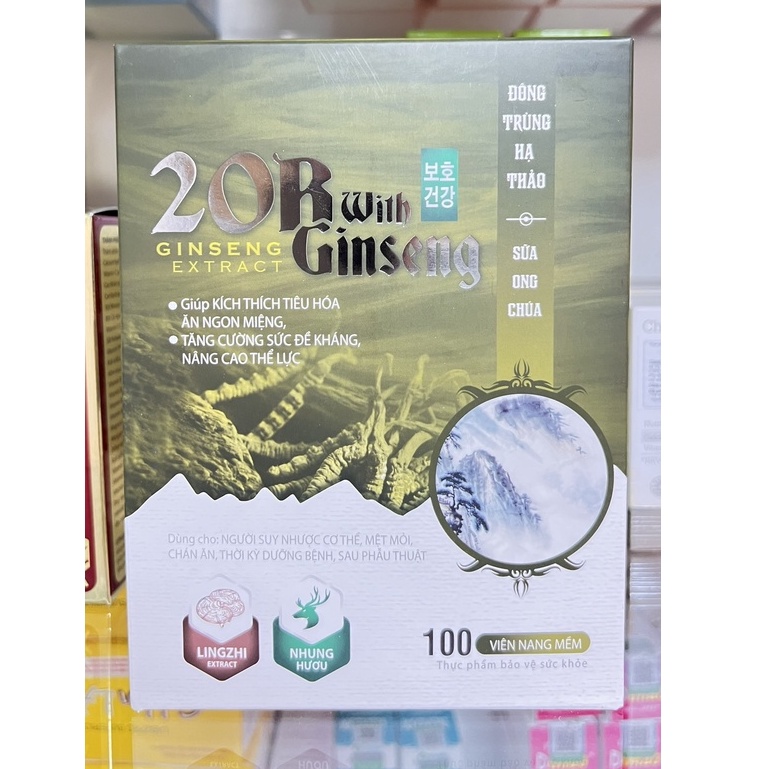 Viên uống bổ sung vitamin khoáng chất 20B Ginseng.ăn ngon tiêu hóa tốt,bồi bổ cơ thể.nâng cao sức khoe.suckhoechomoinha