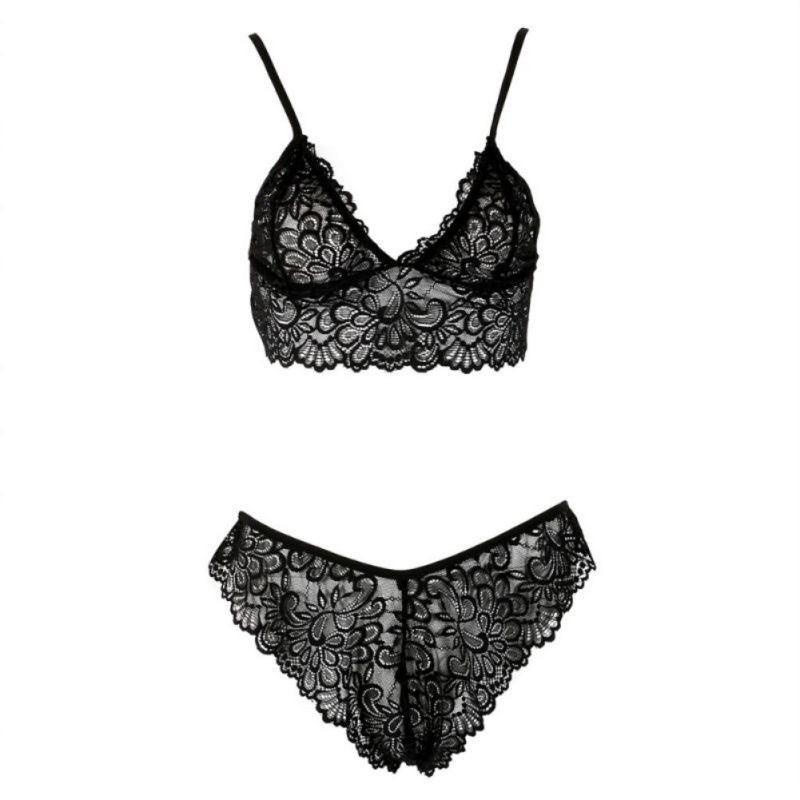 Bộ Đồ Lót Ren Hoa Xuyên Thấu Sexy Quyến Rũ Gợi Cảm Cho Nữ