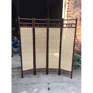 Bình phong tre trúc ngăn phòng