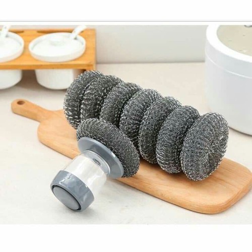 Dụng cụ cọ rửa đa năng, cọ xoong nồi, cọ bếp, cọ rửa bát đĩa có bình chứa tiện lợi
