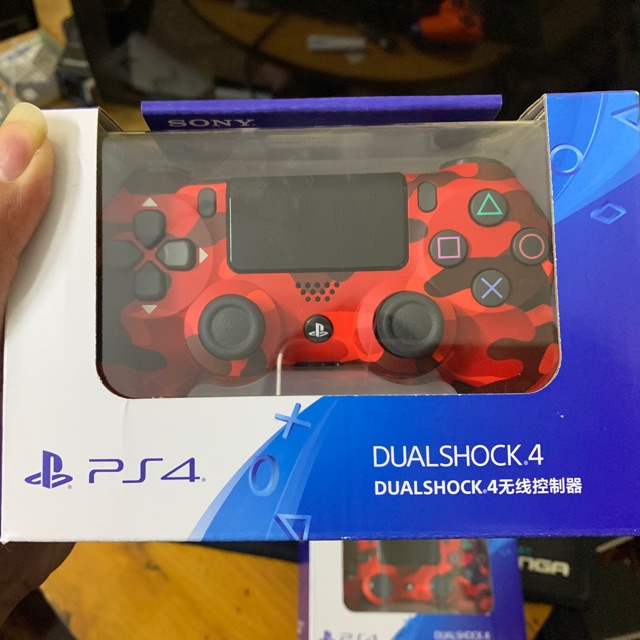 Tay cầm Ps4 Pro màu Red Camo mới 100% nguyên seal