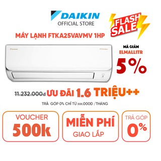 Máy Lạnh Daikin Inverter FTKA25VAVMV 1HP (9000BTU) - Tiết kiệm điện Luồng gió Coanda
