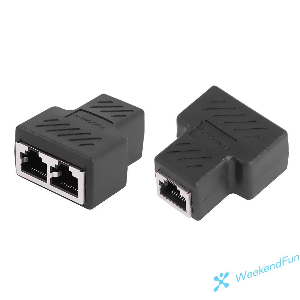 Đầu Chia 2 Cổng Kết Nối Dây Mạng Lan Rj45 Tiện Dụng