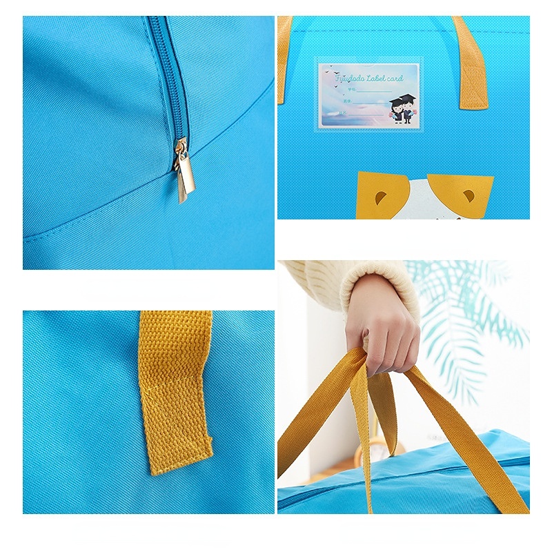 Túi Đựng Quần Áo Di Động Họa Tiết Hoạt Hình Chống Thấm Nước Và Ẩm Mốc Tiện Dụng