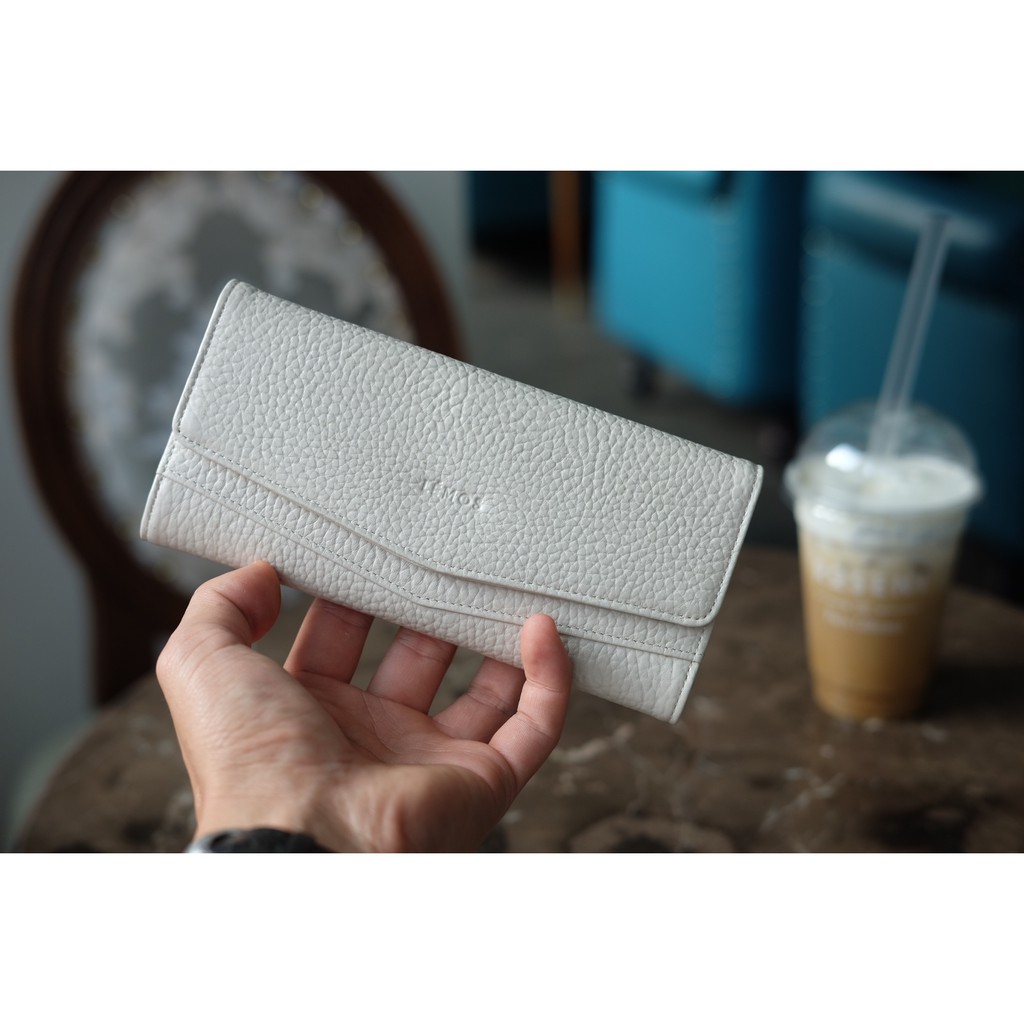 CERA WALLET  - Ví nữ 3 gấp da thật dáng dài HP71.LÉMOS