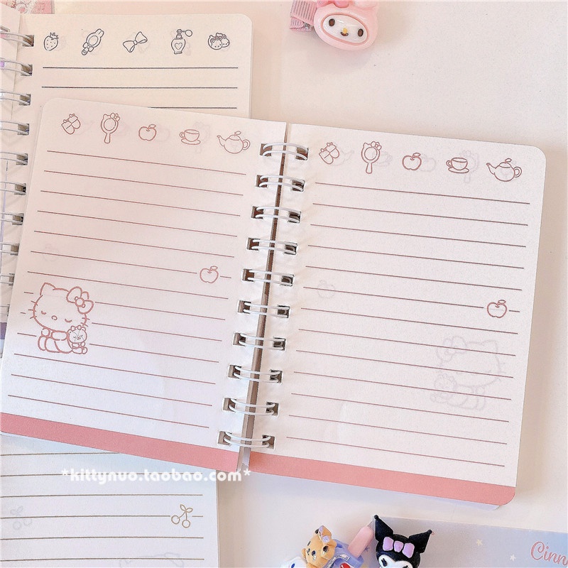 Sổ tay ghi chú Cinnamoroll Babycinnamoroll MelodyA6 dễ thương