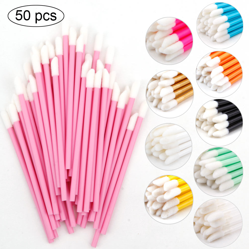 [Hàng mới về] Set 50 cây cọ thoa son môi dùng một lần tiện lợi