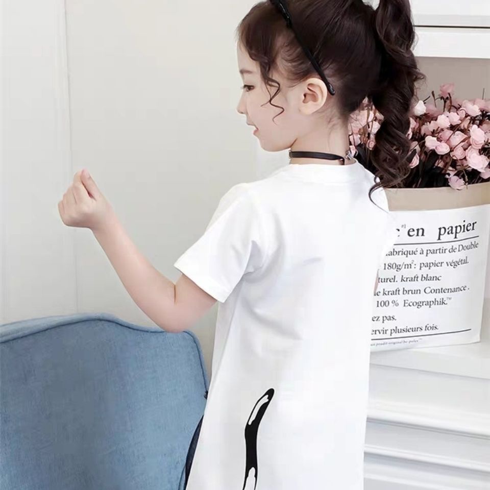 Áo Thun Tay Ngắn In Chữ Cho Bé Gái