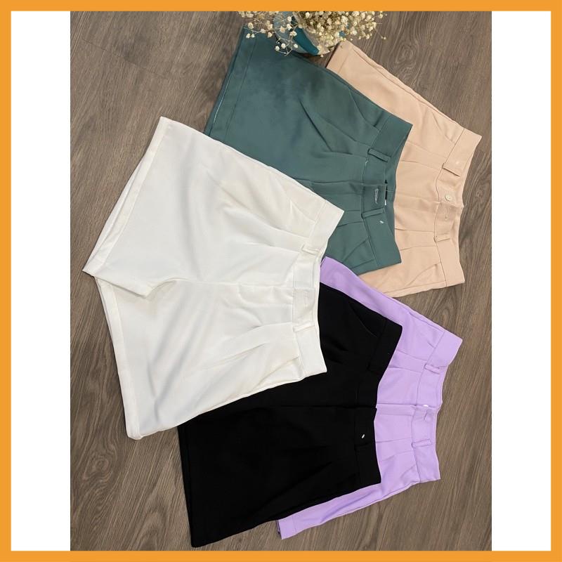 [MÃ VAY18 GIẢM 30K ĐƠN 500K] Quần Short Nữ, quần sooc nữ Gập Gấu Vải tuyết mưa 1 mềm mịn mặc mát đứng dáng form xinh | BigBuy360 - bigbuy360.vn