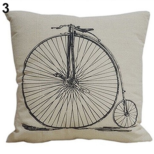 Gối họa tiết đơn giản nền màu be để trang trí nội thất