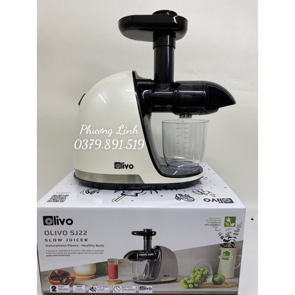 Máy Ép Chậm Trục Ngang Olivo SJ22 Công suất 150W - Hàng chính hãng - Bảo hành 24 tháng
