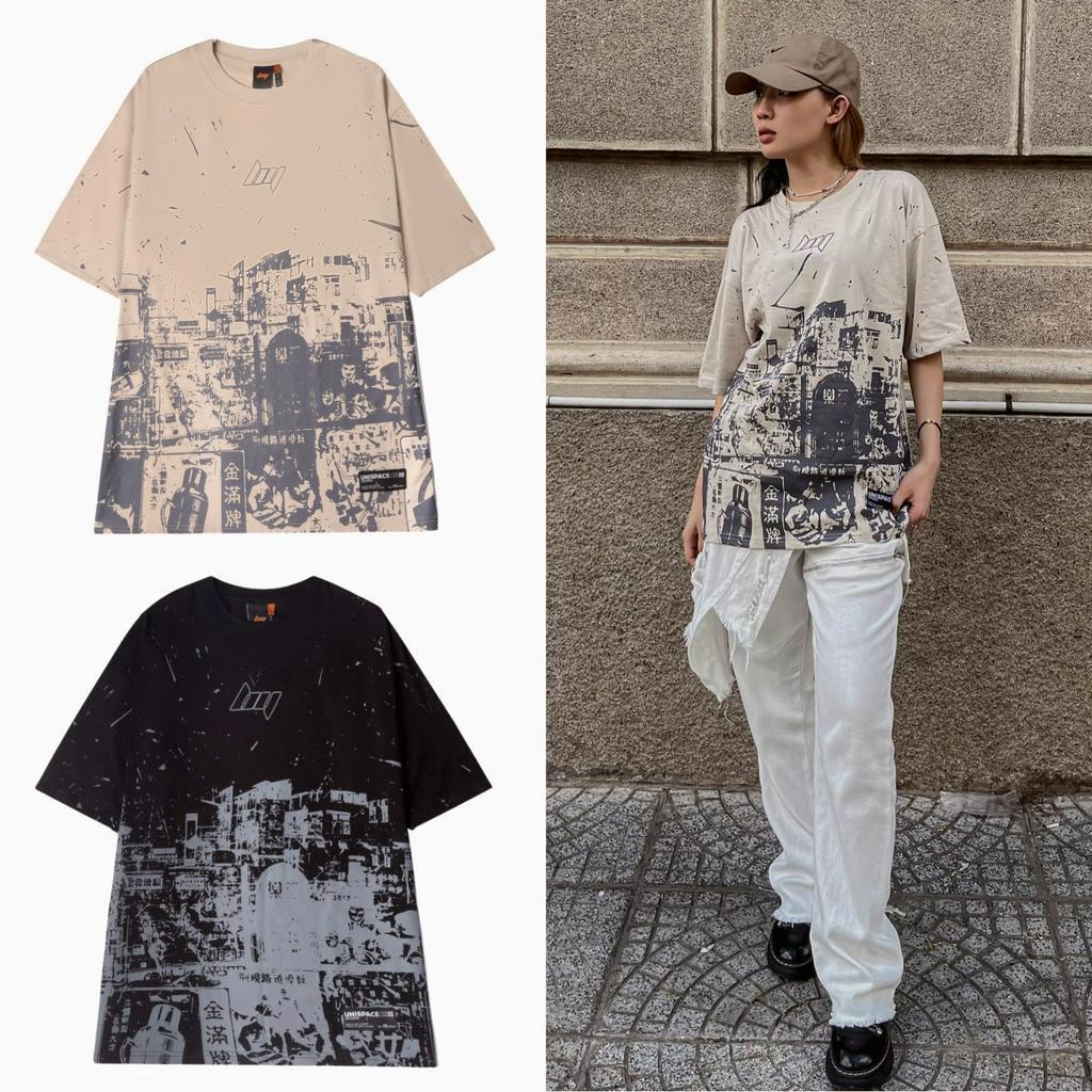 Áo thun local brand kiểu HongKong áo phông tay lỡ form rộng unisex nam nữ SGENZBR