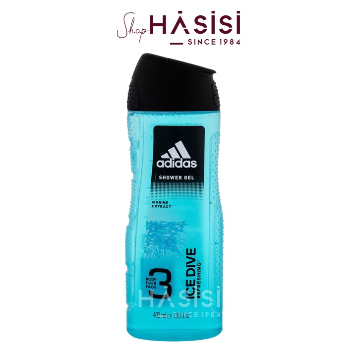 SỮA TẮM GỘI ADIDAS - Ice Dive Body Hair Face 400ml