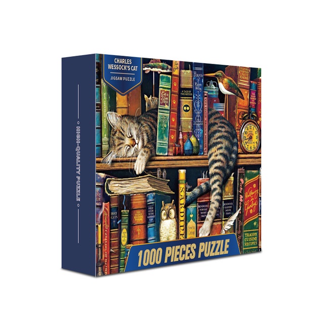 Tranh Ghép Xếp Hình 1000 Mảnh DIY Jigsaw Puzzle, Màu Đẹp Sắc Nét Miếng Dày RandomCut 70x50cm CC98