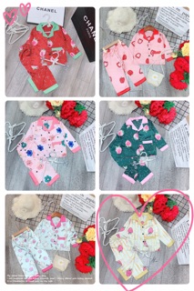 Bộ pijama lụa cao cấp cho bé gái - BPHQ