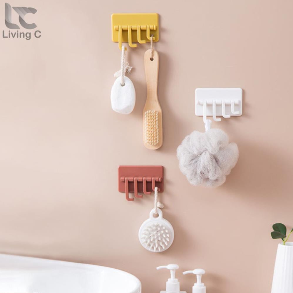 Móc treo chìa khóa dán tường xoay 180 độ siêu dính chịu lực NGU000001