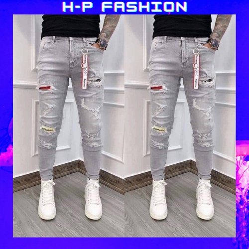 Quần jean nam chất bò thời trang Hpfashion, Quần bò nam đẹp vải jean co giãn mềm mịn, form cực chuẩn - QJNTCS63