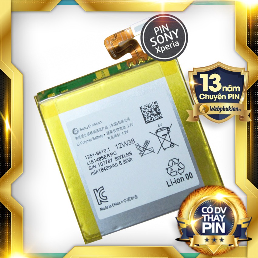 Pin zin cho Sony Xperia ion (LT28h, LT28i)) - 1840mAh