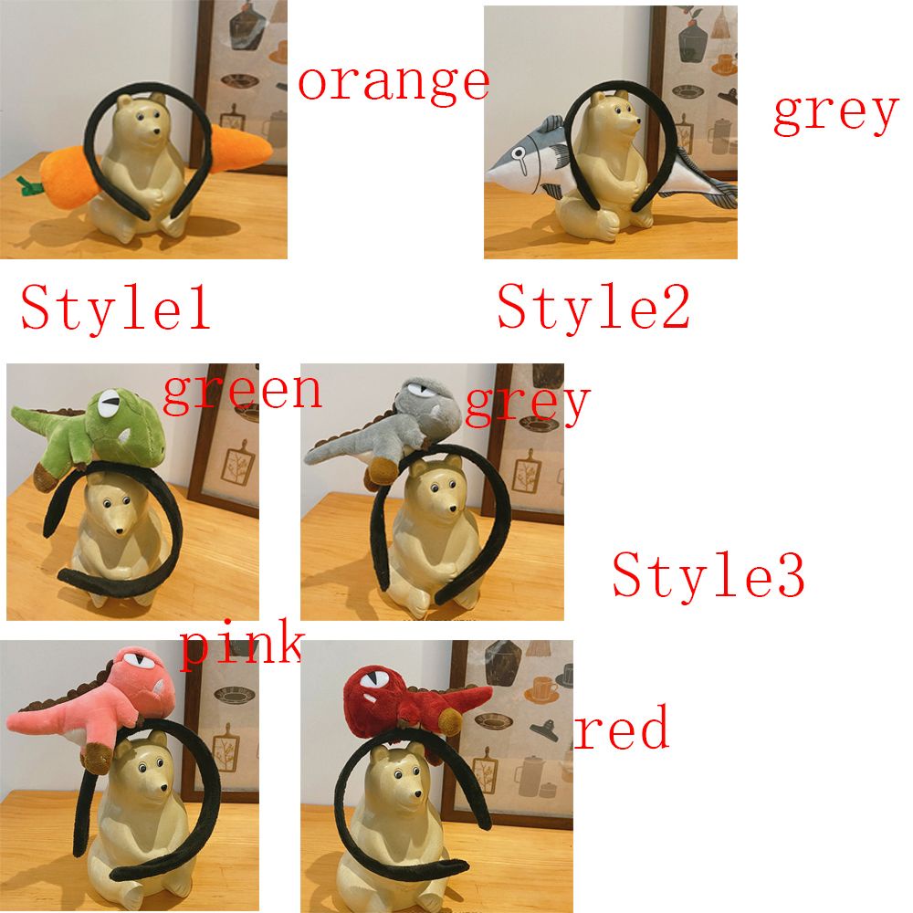 Băng đô rửa mặt trang điểm hình khủng long dễ thương