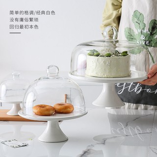 Khay Đựng Bánh Kẹo/ Trái Cây/ Món Tráng Miệng Bằng Sứ Kèm Nắp Sáng Tạo Dùng Trang Trí Phòng Khách