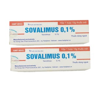 SẢN PHẨM CHÍNH HÃNG- KEM SOVALIMUS 0,1% 15G.