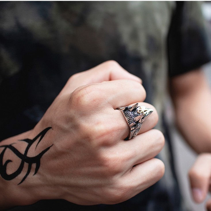 Nhẫn Đeo Ngón Chân Hình Đầu Sói Cá Tính Cho Nam | BigBuy360 - bigbuy360.vn