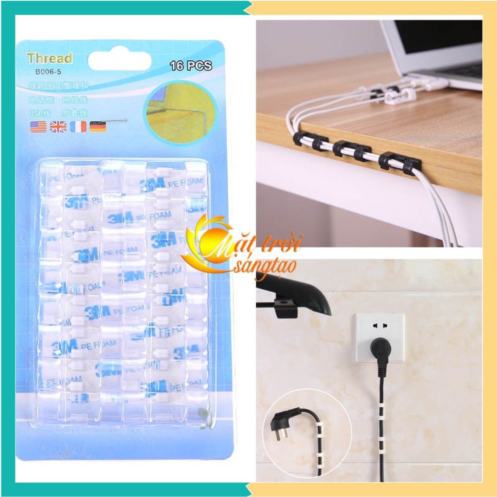 Vỉ 20 nút giữ dây điện