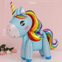 1 Piece 3D Unicorn Chủ đề Bóng bay bằng nhôm Lá bóng bay Bữa tiệc sinh nhật cho trẻ em Đồ dùng trang trí đám cưới Bóng bay cho bé tắm