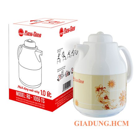 Phích Trà 1 Lít Rạng Đông RD 1055 TS