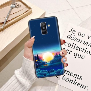 Ốp lưng Samsung A51 Silicon dẻo hình Trăng Xanh