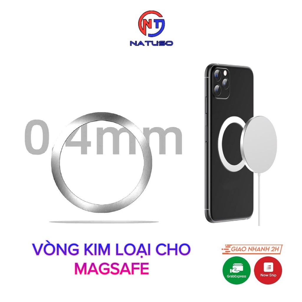 Vòng từ tính kim loại hỗ trợ hút sạc không dây cho điện thoại táo androi quạt tản nhiệt