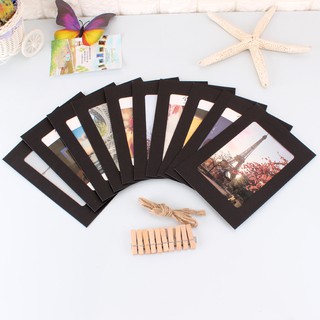 Combo 10 khung hình giấy vintage - màu đen