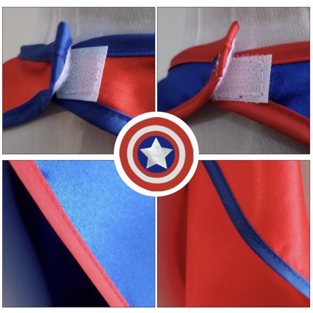 Bộ áo choàng mặt nạ siêu nhân người nhện Spiderman bao gồm khiên, và gậy ánh sáng, găng tay bắn thẻ. Hóa trang siêu nhân