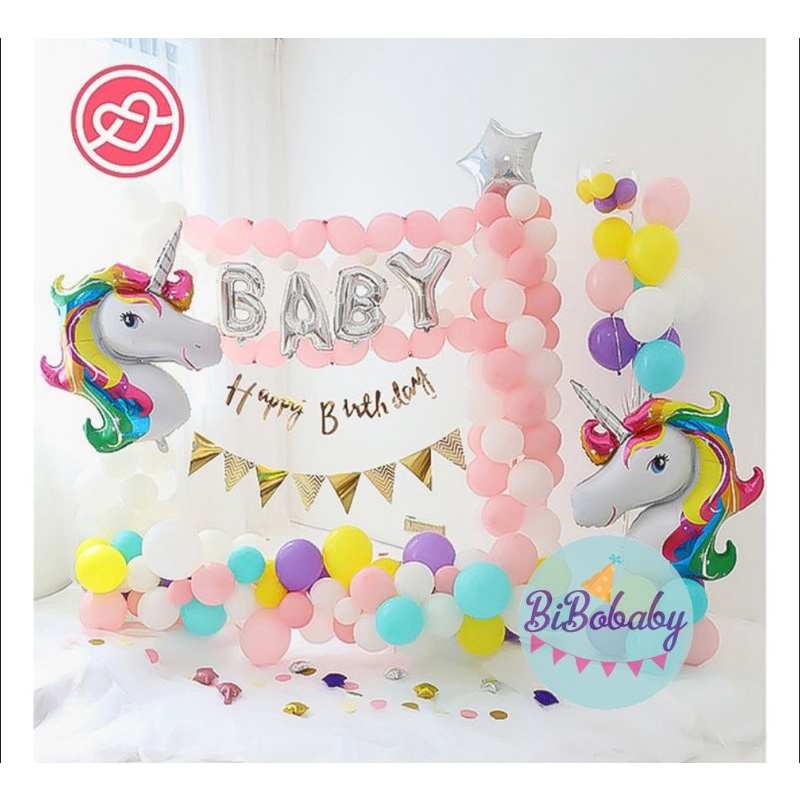 Bóng hình ngựa Pony 4D trang trí sinh nhật - BiBo baby
