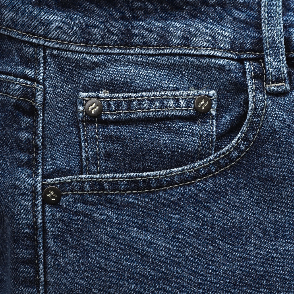 | Satoshi | Quần Short Jean nam form chuẩn slimfit gấu quần tua, không lai, gấp lai