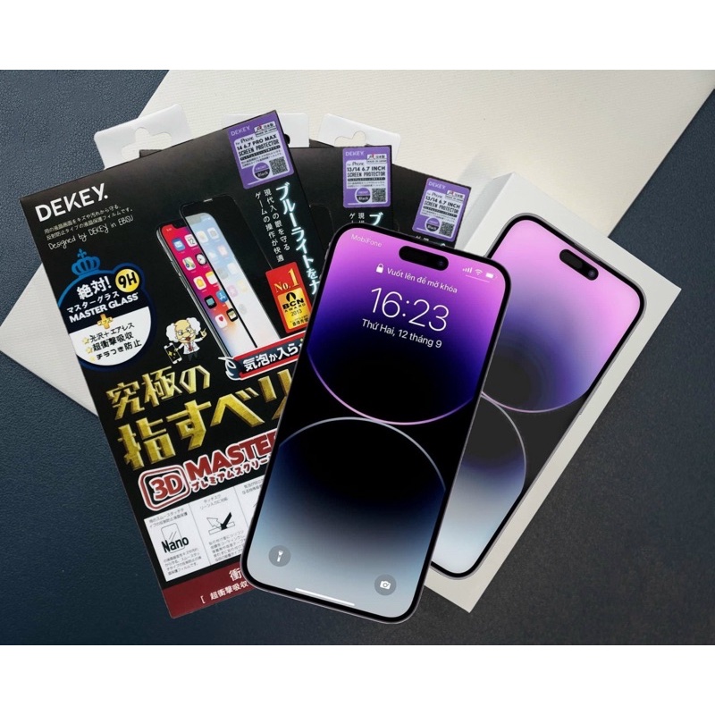 Miếng Dán Màn Hình Iphone, Kính Cường Lực 3D Master Nhật Bản Cho Các Dòng iphone - Các Dòng Dekey