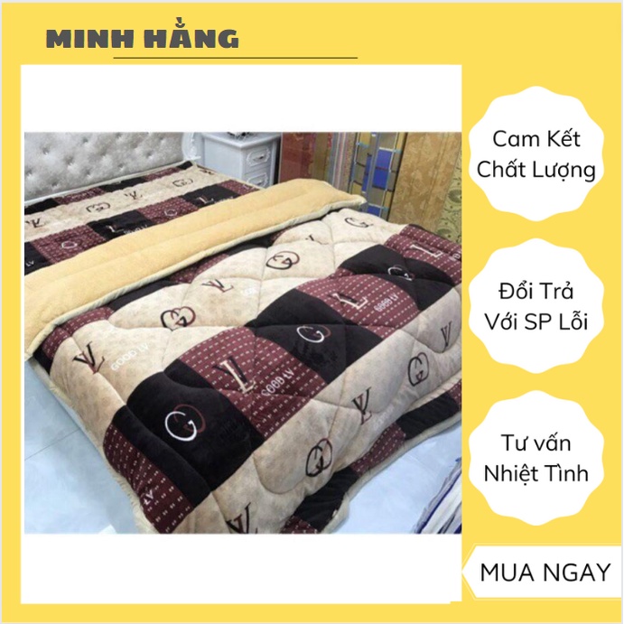 👉🏷️COMBO Chăn lông cừu 3 lớp dày siêu ấm phồng 🏷️🏷️ Ảnh tự chụp 100%)+ THẢM CÙNG MÀU
