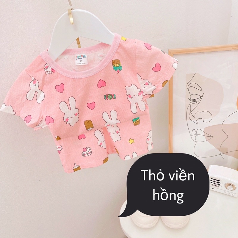Bộ Cộc Tay Bé Trai, Bé Gái 8-15kg Chất Cotton Thông Hơi Thoáng Mát Hoạ Tiết Siêu Yêu - AN.KID